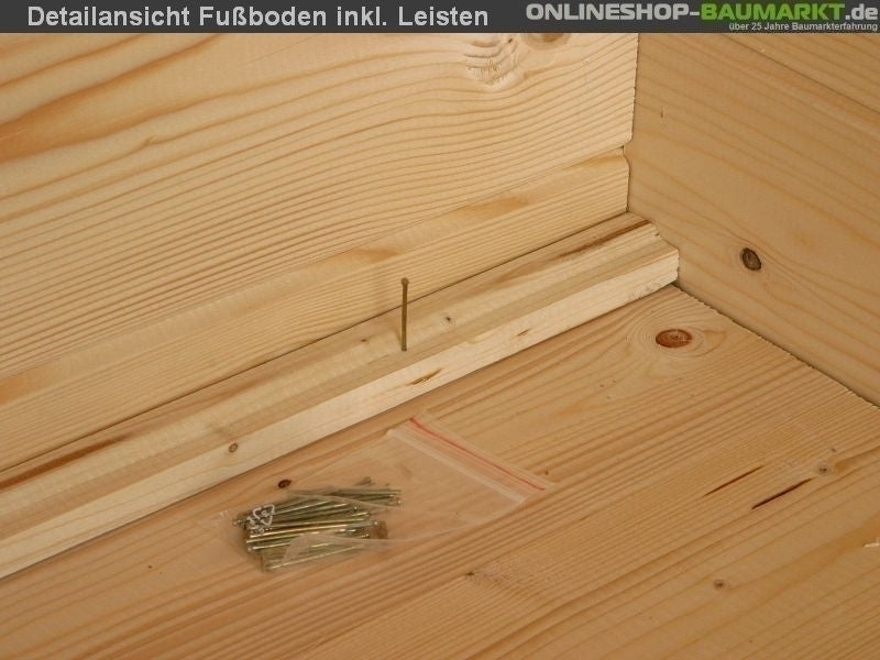 Fußboden inkl. Fundamenthölzer für Nancy natur
