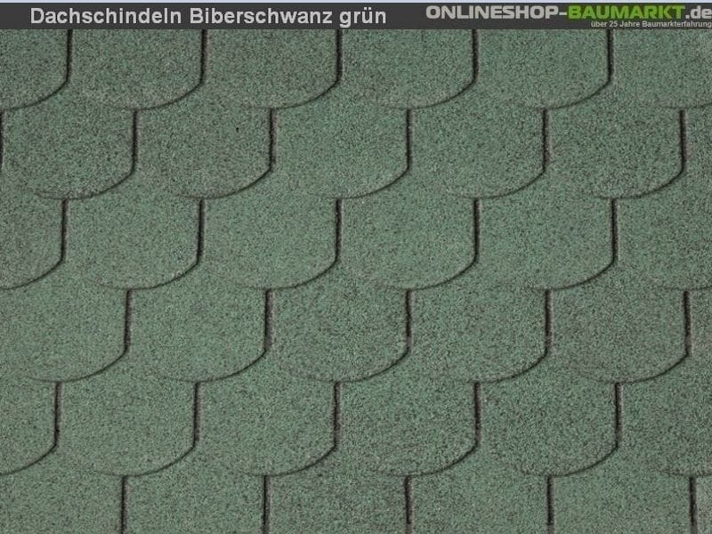 inkl. Wolff Dachschindeln Biberschwanz grün 18  Pakete