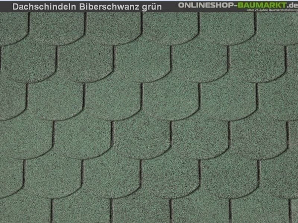 inkl. Wolff Schindeln Biberschwanz grün 7  Pakete
