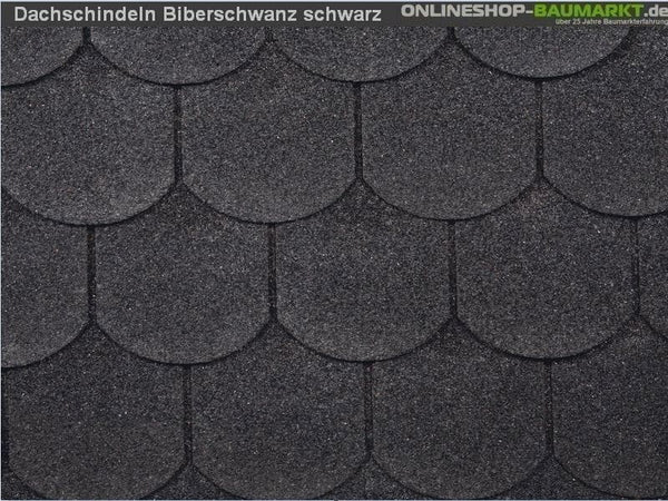 inkl. Wolff Schindeln Biberschwanz schwarz 7 Pakete