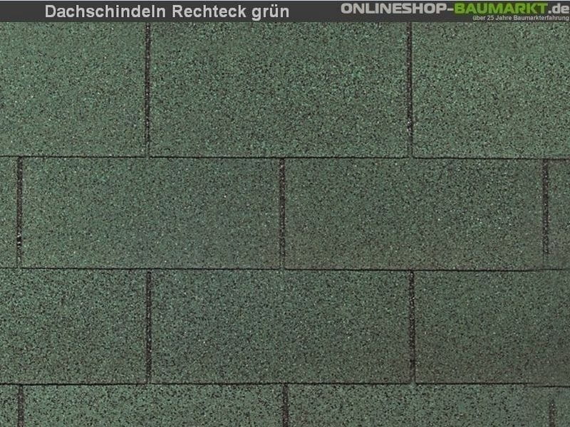 inkl. Wolff Schindeln Rechteck grün 5  Pakete