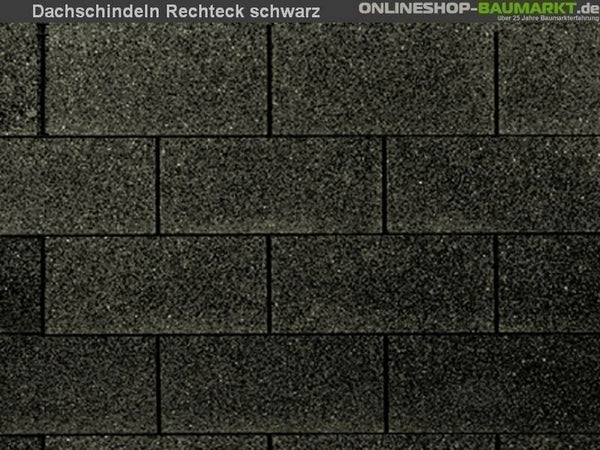 inkl. Wolff Schindeln Rechteck schwarz 7  Pakete