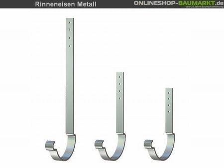 Metall-Dachrinne dunkelgrau Pultdach 800 cm