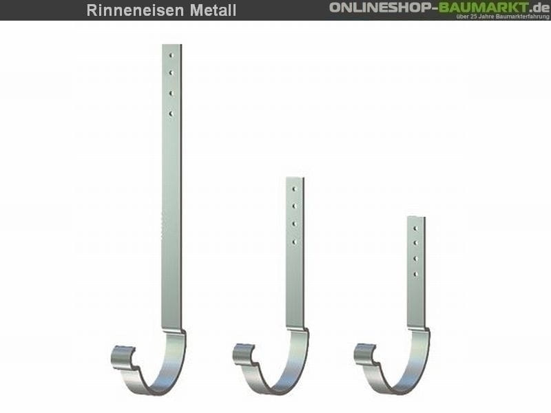 Metall-Dachrinne dunkelgrau Satteldach 1000 cm