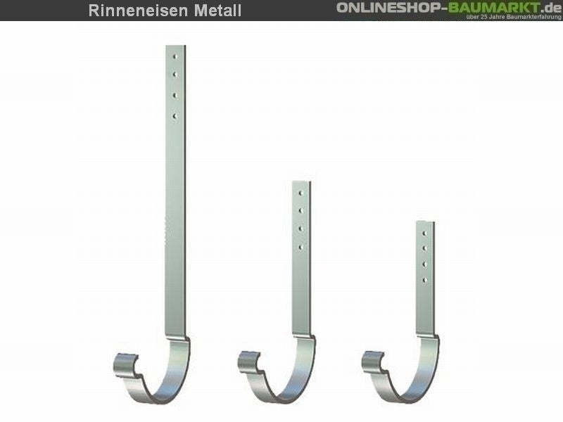 Metall-Dachrinne dunkelgrau Viereckdach 4 x 400 cm