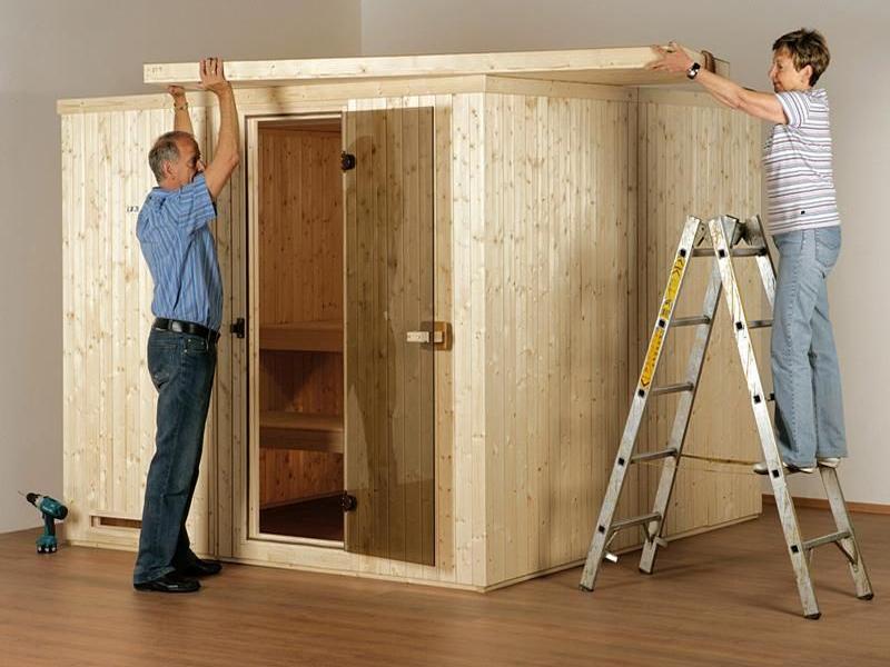 Montage Sauna Paradiso 4x3 (2-Raum)