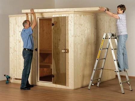 Montage Sauna Paradiso 4x3 (2-Raum)