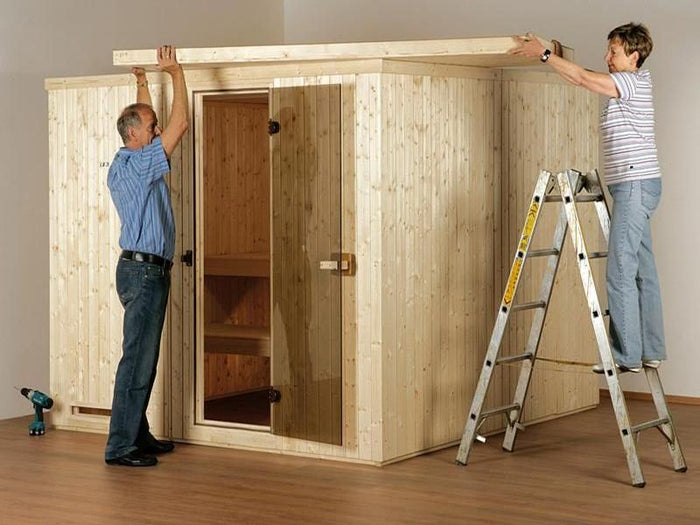 Montage Sauna Paradiso 4x3 (2-Raum)
