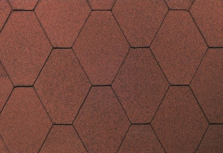 Wolff Dachschindeln 6-Eck de luxe rot - 8 Pakete - gratis