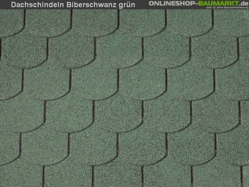 Wolff Dachschindeln Biberschwanz grün 20 Pakete