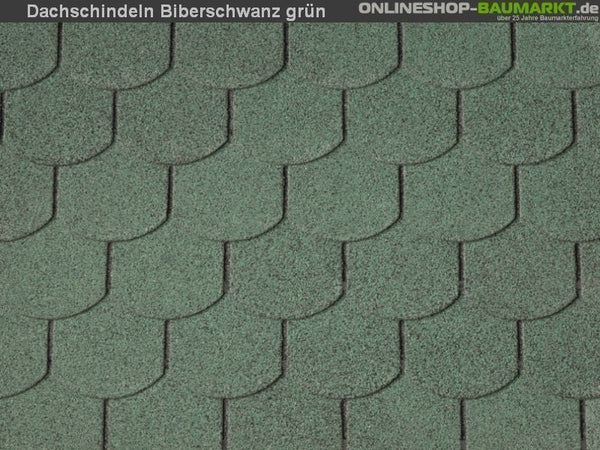 Wolff Dachschindeln Biberschwanz grün 3 Pakete