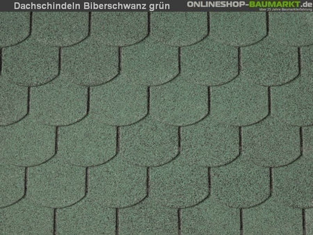 Wolff Dachschindeln Biberschwanz grün