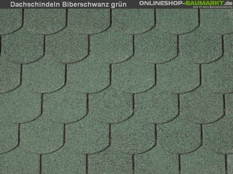 Wolff Dachschindeln Biberschwanz grün