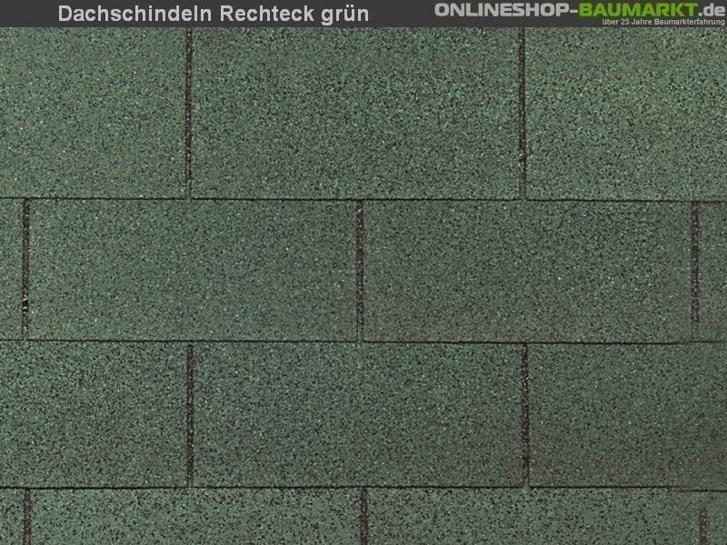 Wolff Dachschindeln Rechteck grün 25 Pakete