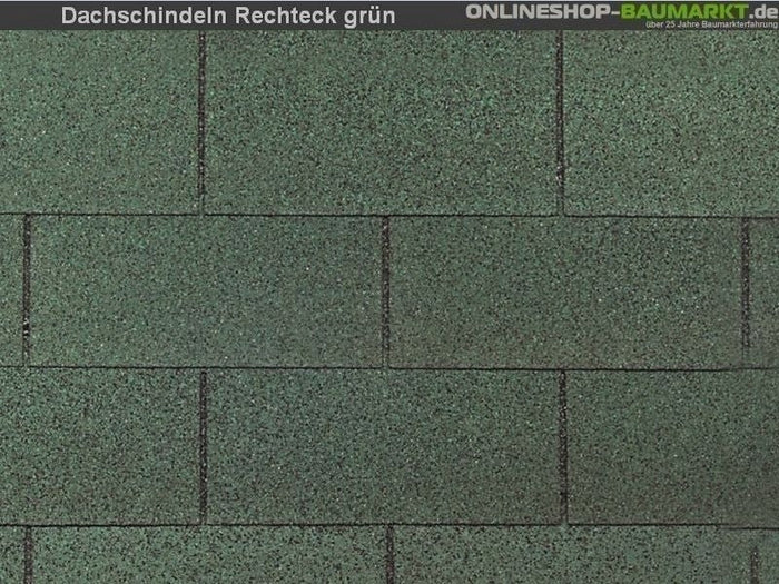 Wolff Dachschindeln Rechteck grün 32  Pakete