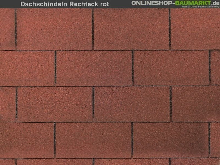 Wolff Dachschindeln Rechteck rot 1 Pakete