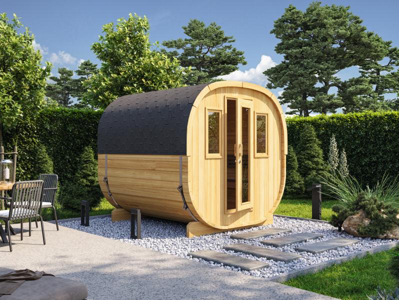 Wolff Finnhaus Cube Saunafass 230 Art 1 Bausatz Typ 3