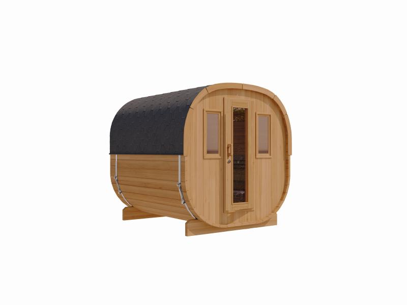 Wolff Finnhaus Cube Saunafass 230 Thermoholz Art 2 Bausatz Typ 3