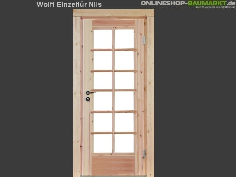 Wolff Finnhaus Einzeltür Nils XL 70 isoliert