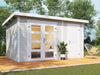 Wolff Finnhaus Gartenhaus Borge 3825 28, Hellgrau