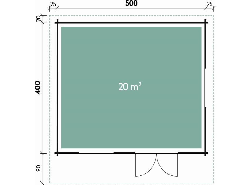 Wolff Finnhaus Gartenhaus Nordkap 70-M XL