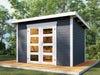 Wolff Finnhaus Gartenhaus Thies 2923, anthrazit, 28 mm