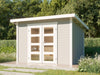 Wolff Finnhaus Gartenhaus Thies 2923, hellgrau, 28 mm