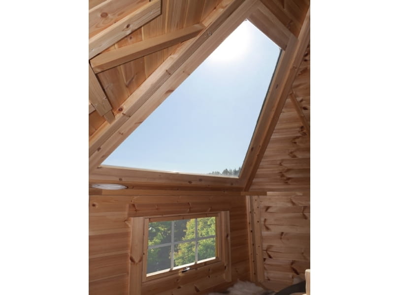 Wolff Finnhaus Glasdachelement für den Einbau in eine Grillkota 9