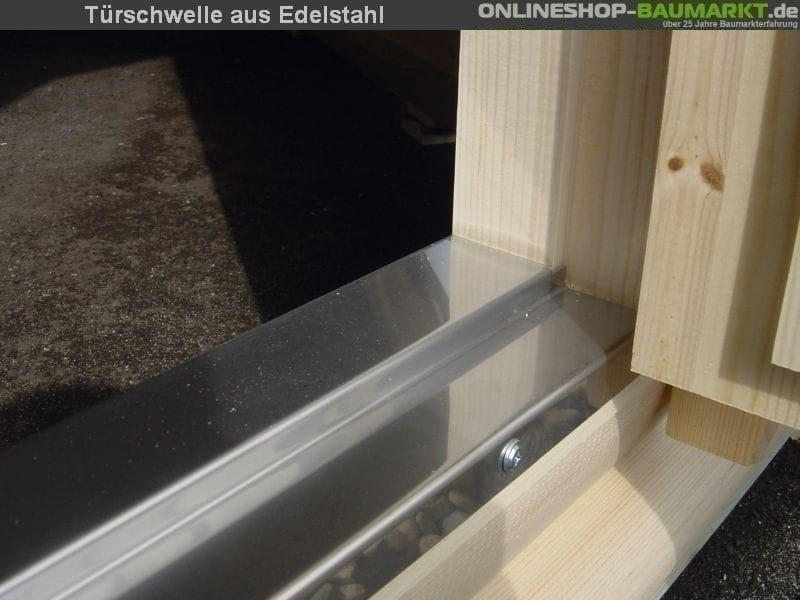 Wolff Finnhaus Grillkota 9 de luxe inkl. schwarzen Dachschindeln und Grillanlage