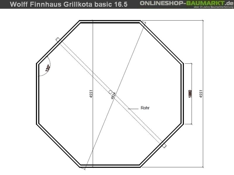 Wolff Finnhaus Grillkota Basic 17 DS rot