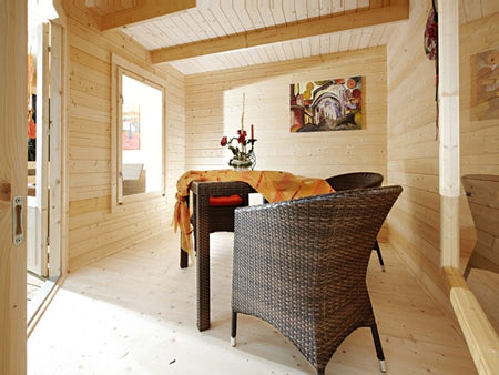 Wolff Finnhaus Maja 40-B/2-Raum, mit Terasse 250 cm