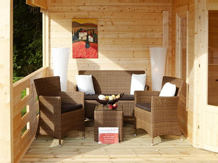 Wolff Finnhaus Maja 40-B/2-Raum, mit Terasse 250 cm