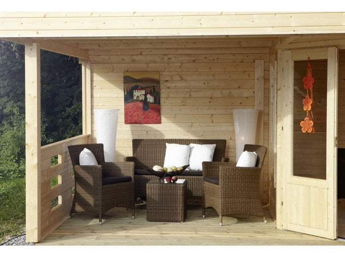 Wolff Finnhaus Maja 40-B/2-Raum, mit Terasse 250 cm