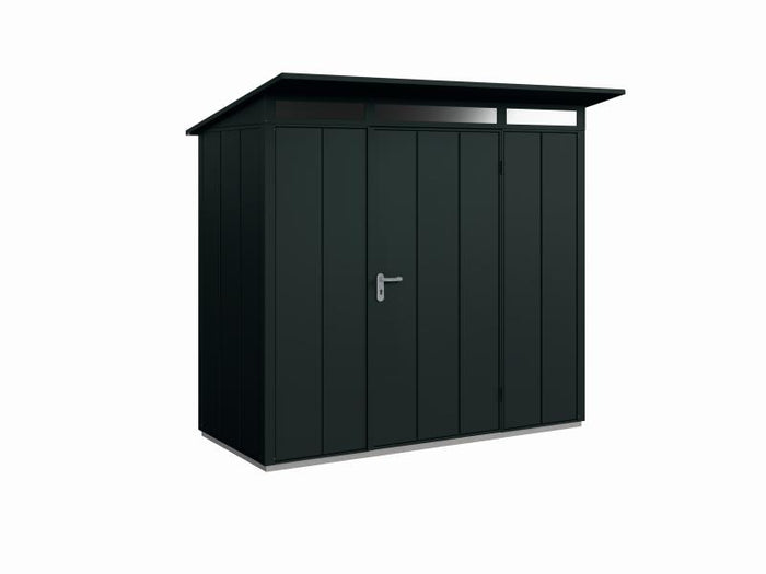 Wolff Finnhaus Metall-Gerätehaus Fascinato 2411,  schwarz,  1 flg