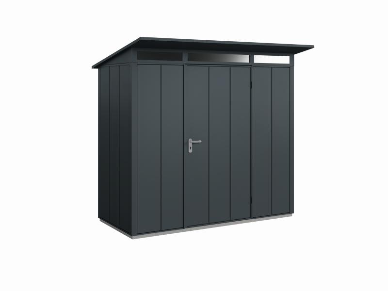 Wolff Finnhaus Metall-Gerätehaus Fascinato 2411,  Anthrazit, 1 flg