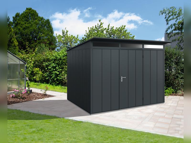 Wolff Finnhaus Metall-Gerätehaus Fascinato 3024,  anthrazit,  1 flg