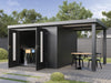 Wolff Finnhaus Metallgartenhaus Elvar 5424, Anthrazit