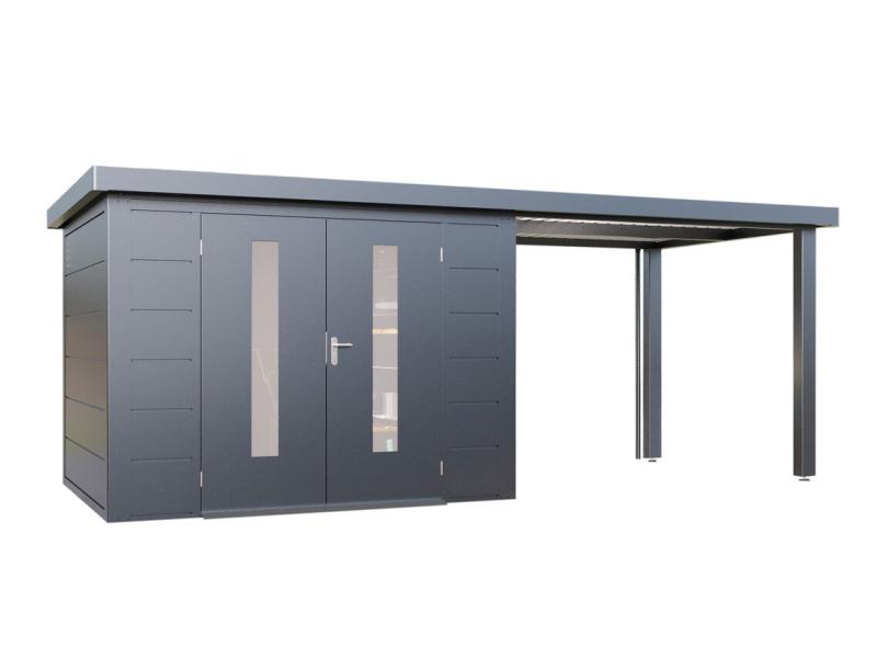 Wolff Finnhaus Metallgartenhaus Elvar 6024, Anthrazit