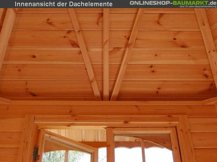 Wolff Finnhaus Pavillon Capri 3.5 natur 3,5x3,5 m