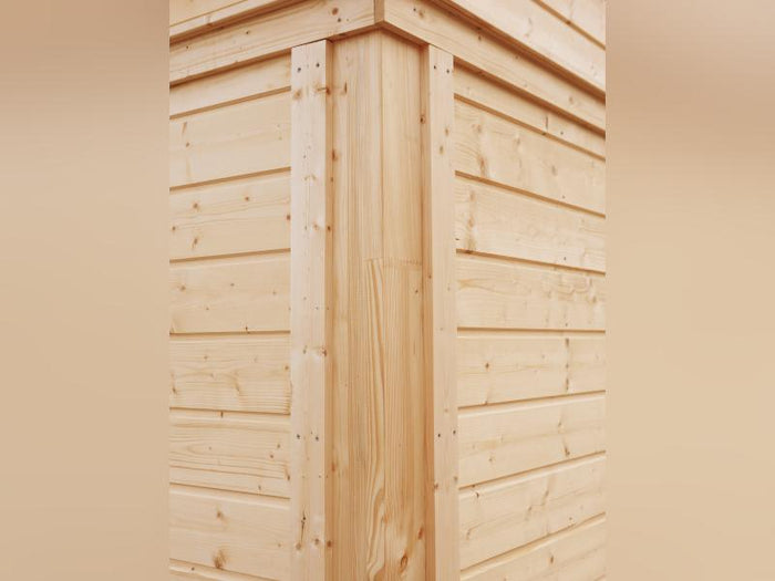 Wolff Finnhaus Pultdachhaus Finn Cube 4x3 Typ 1 ISO, natur
