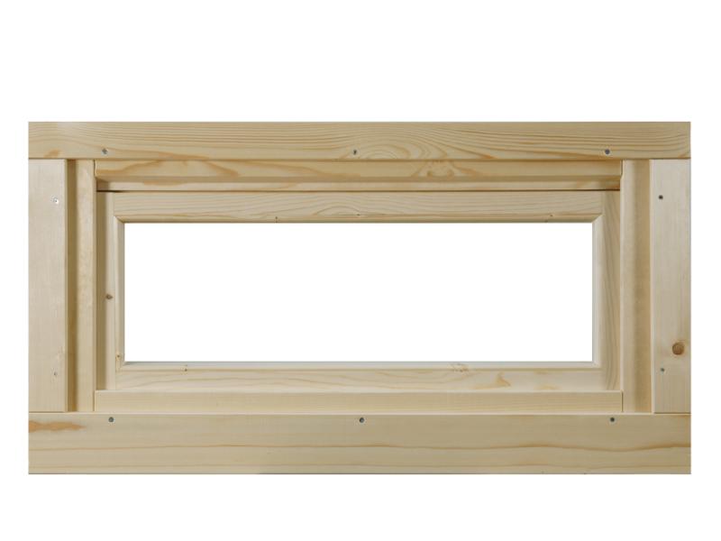 Wolff Finnhaus Pulti Kipp- Fenster 40 Milchglas