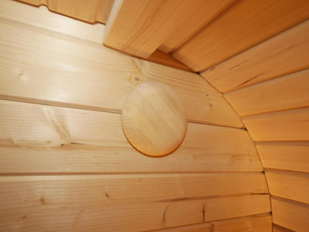 Wolff Finnhaus Sauna Luago 2x2 Bausatz Typ 2 Art 2, natur, inkl. Dacheindeckung und Fenster
