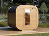 Wolff Finnhaus Sauna Luago 2x2 montiert Typ 1 Art 1, natur, inkl. Dacheindeckung