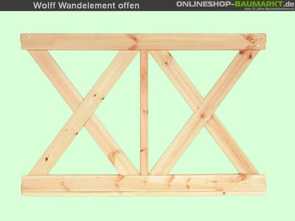 Wolff Finnhaus Wandelement X klein Kreta 6- 5 Stück