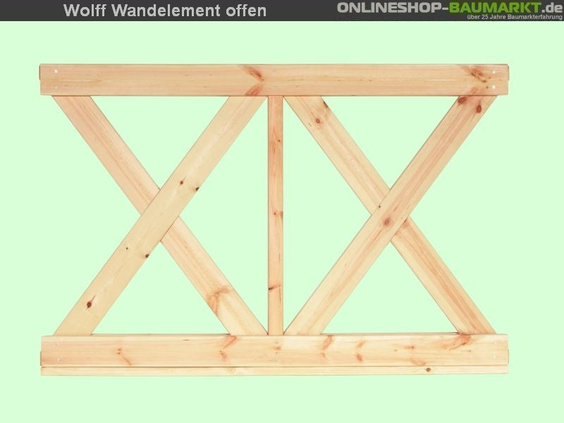 Wolff Finnhaus Wandelement X klein Kreta 6- 5 Stück
